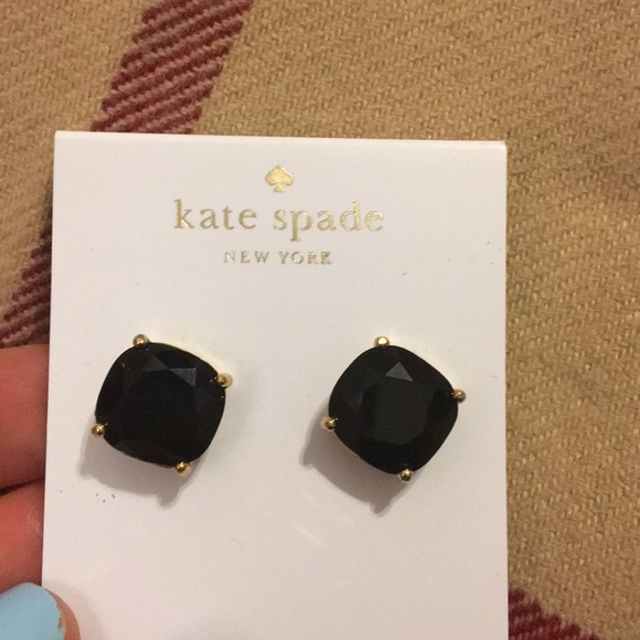 kate spade Jewelry - ♠️Kate Spade♠️ Large Black Stud Earrings
